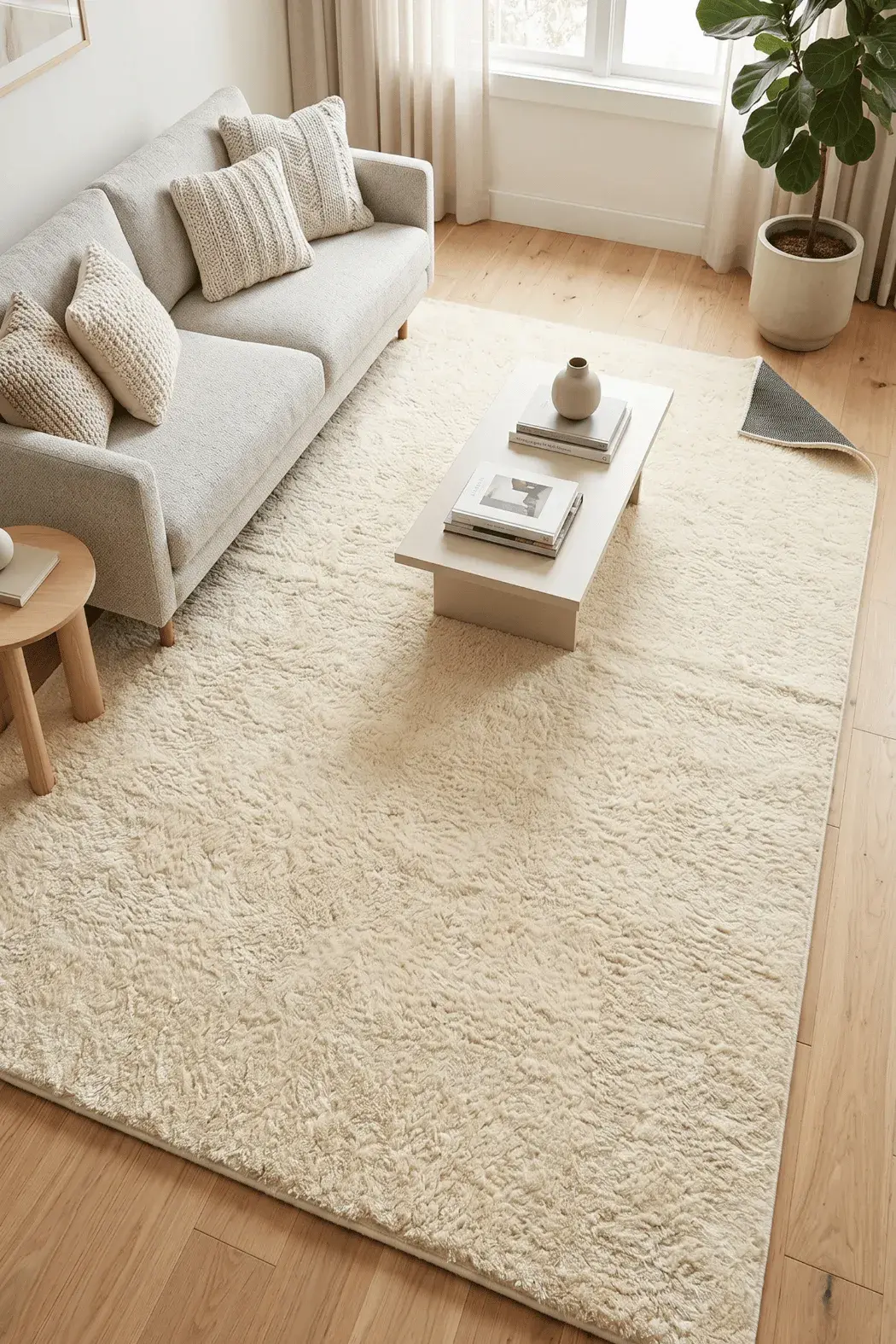 9027 01 KREM - POLYESTER PELUŞ