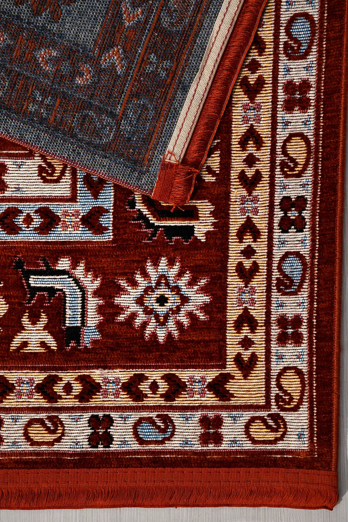 9022 03 KIRMIZI - ŞÖNİL MAKİNA HALISI
