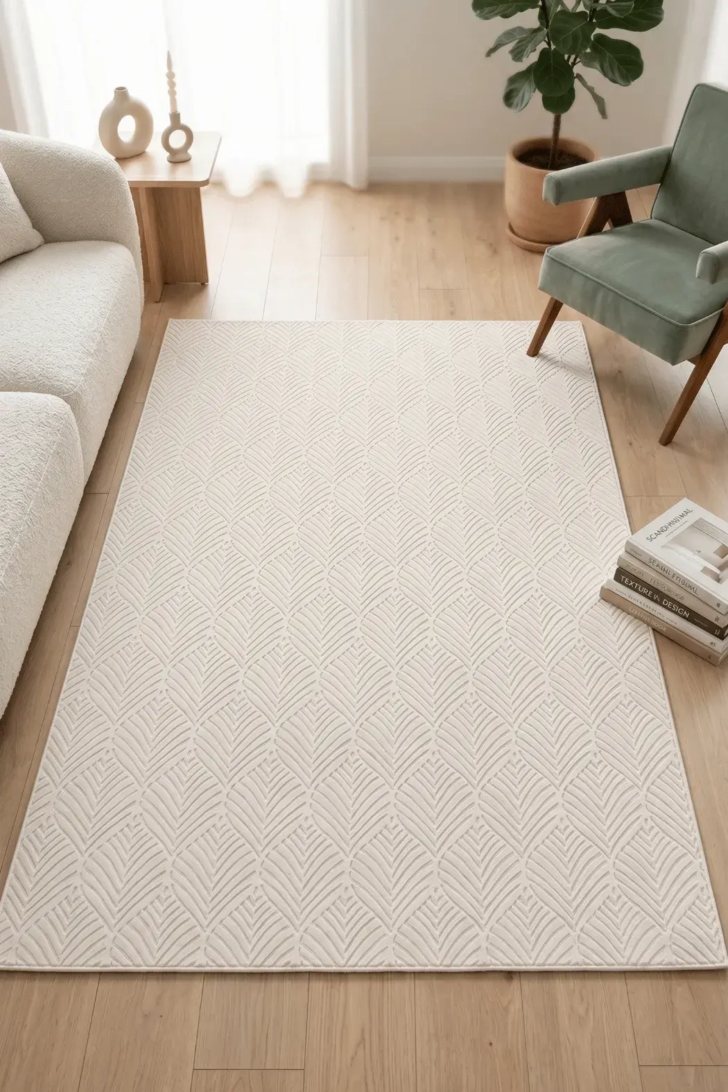 9034 01 BEYAZ - POLYESTER MAKINA HALISI