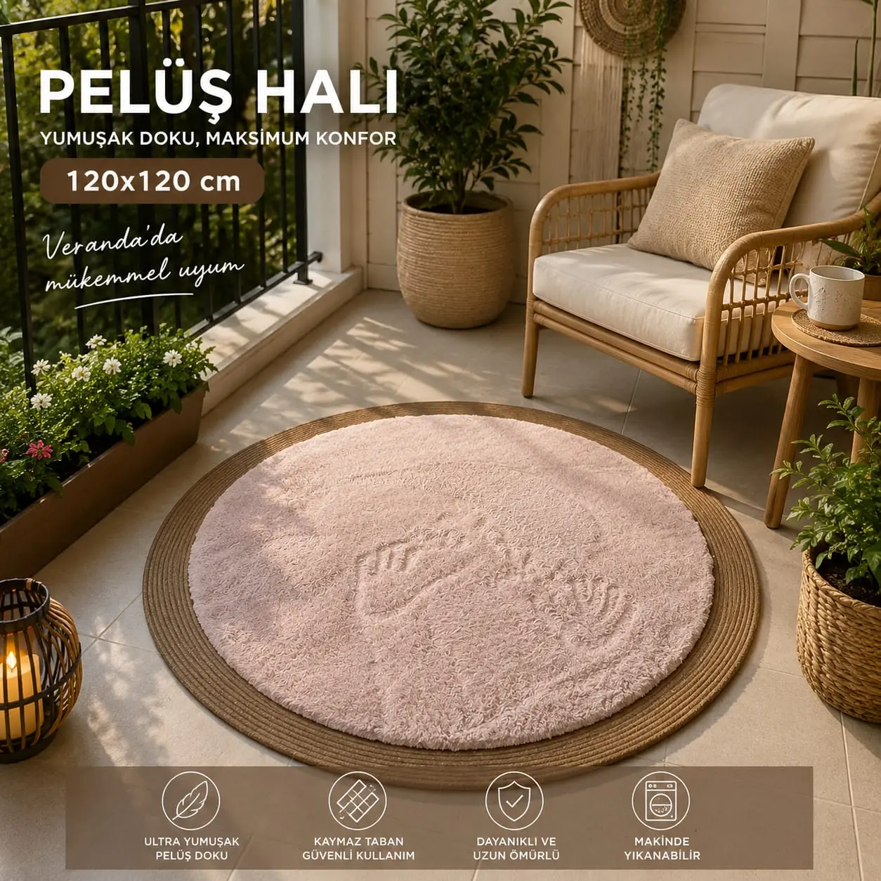 0704 03 Bej - KAYMAZ TABAN DAİRE HALI