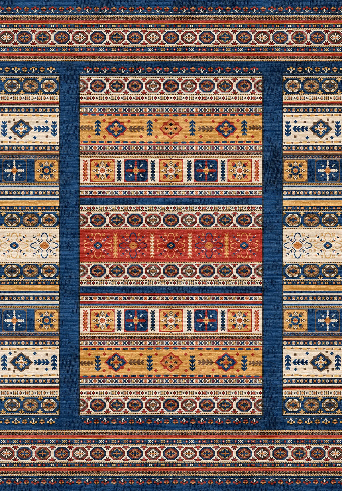 02273 01 Lacivert - POLYESTER YIKANABİLİR HALI